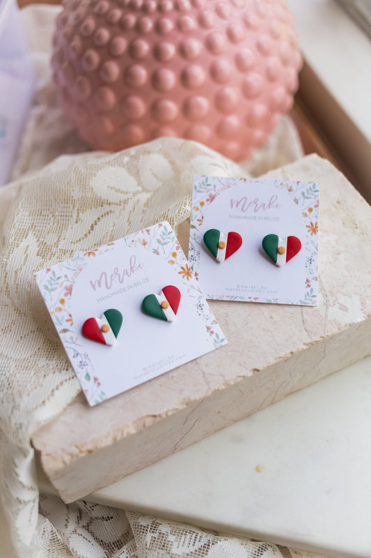 Flag hearts