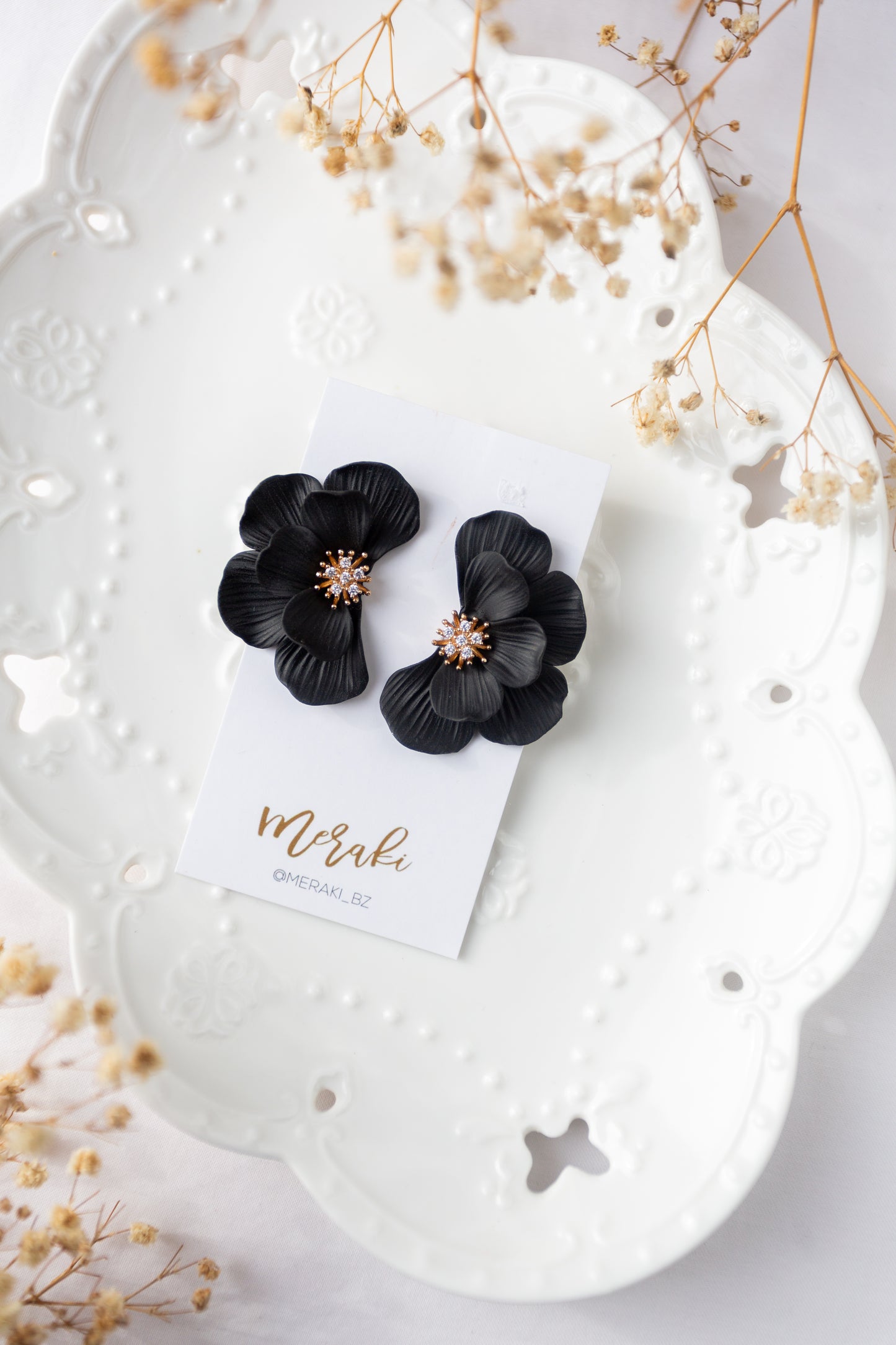 Half Flora (Black CZ)