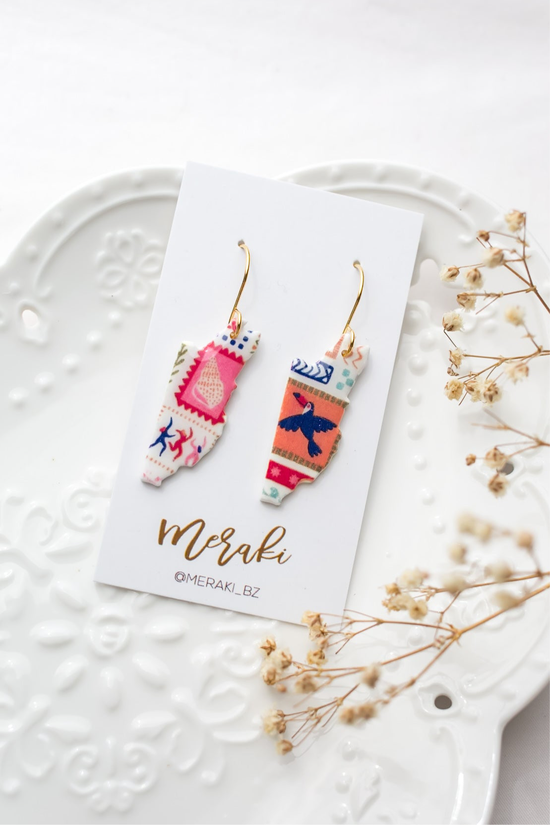 Belize map (postcard print)