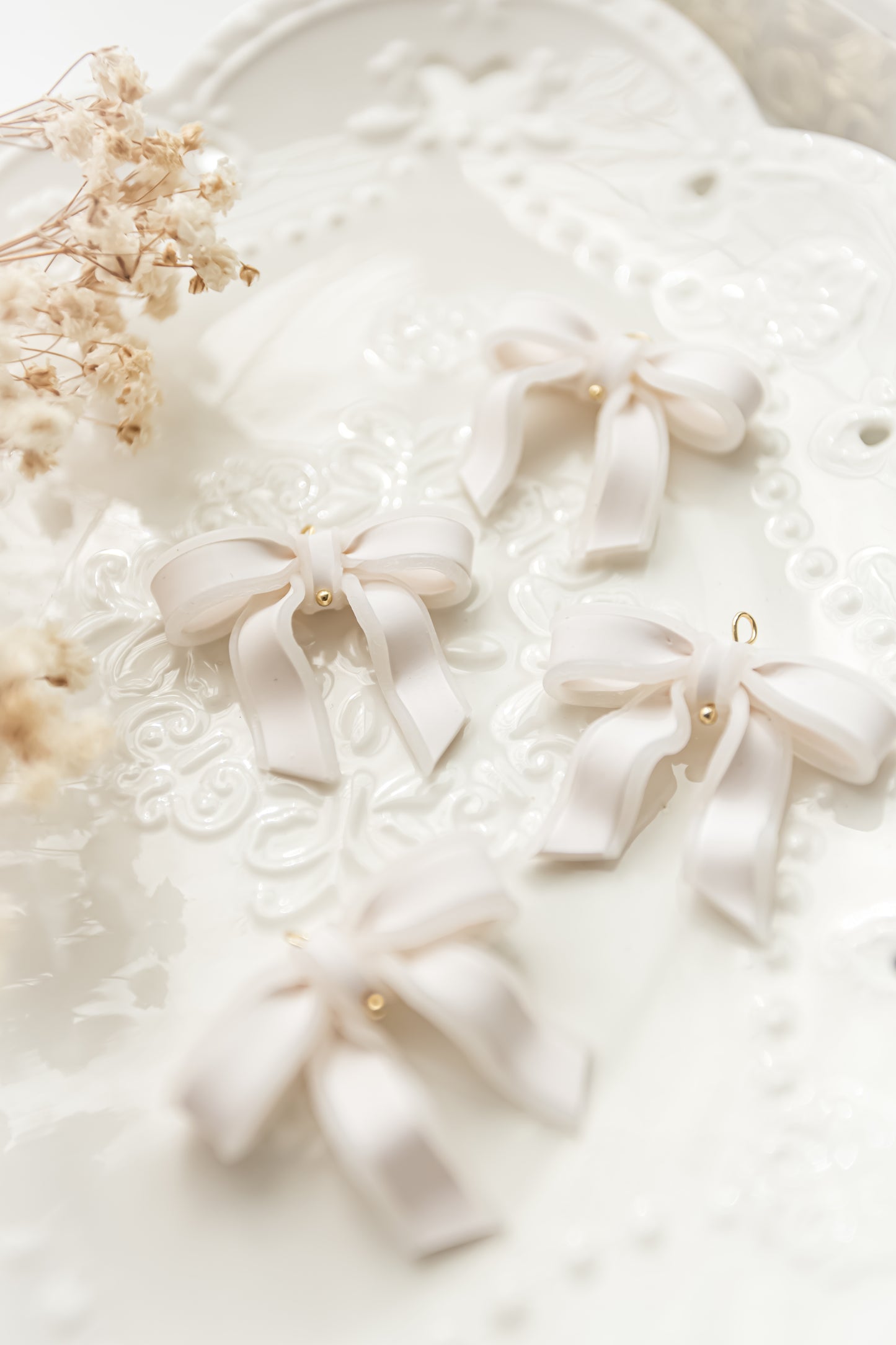White Sheer Bow