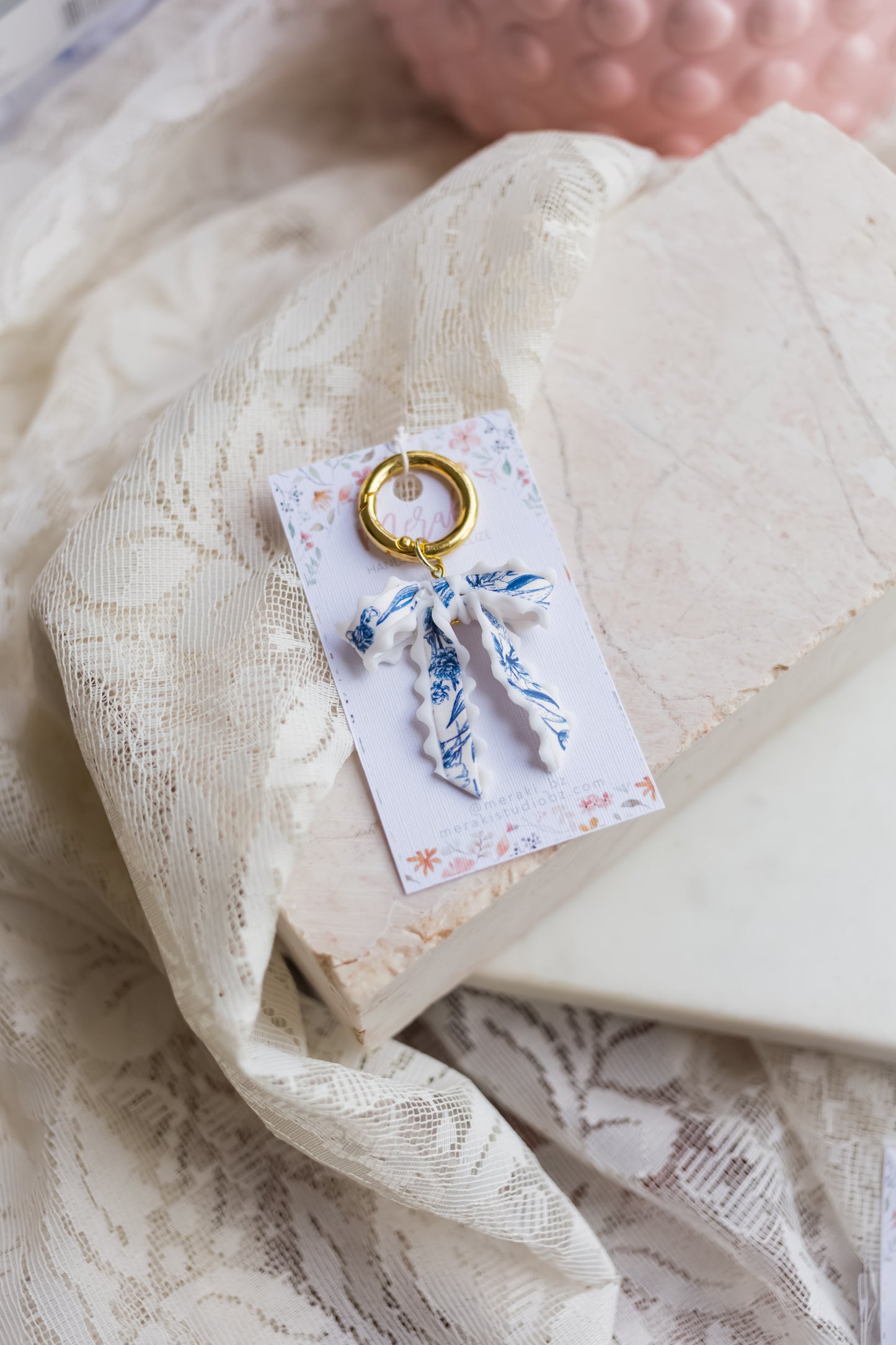 Vintage Bow Keychain