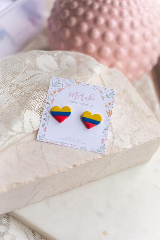 Flag hearts
