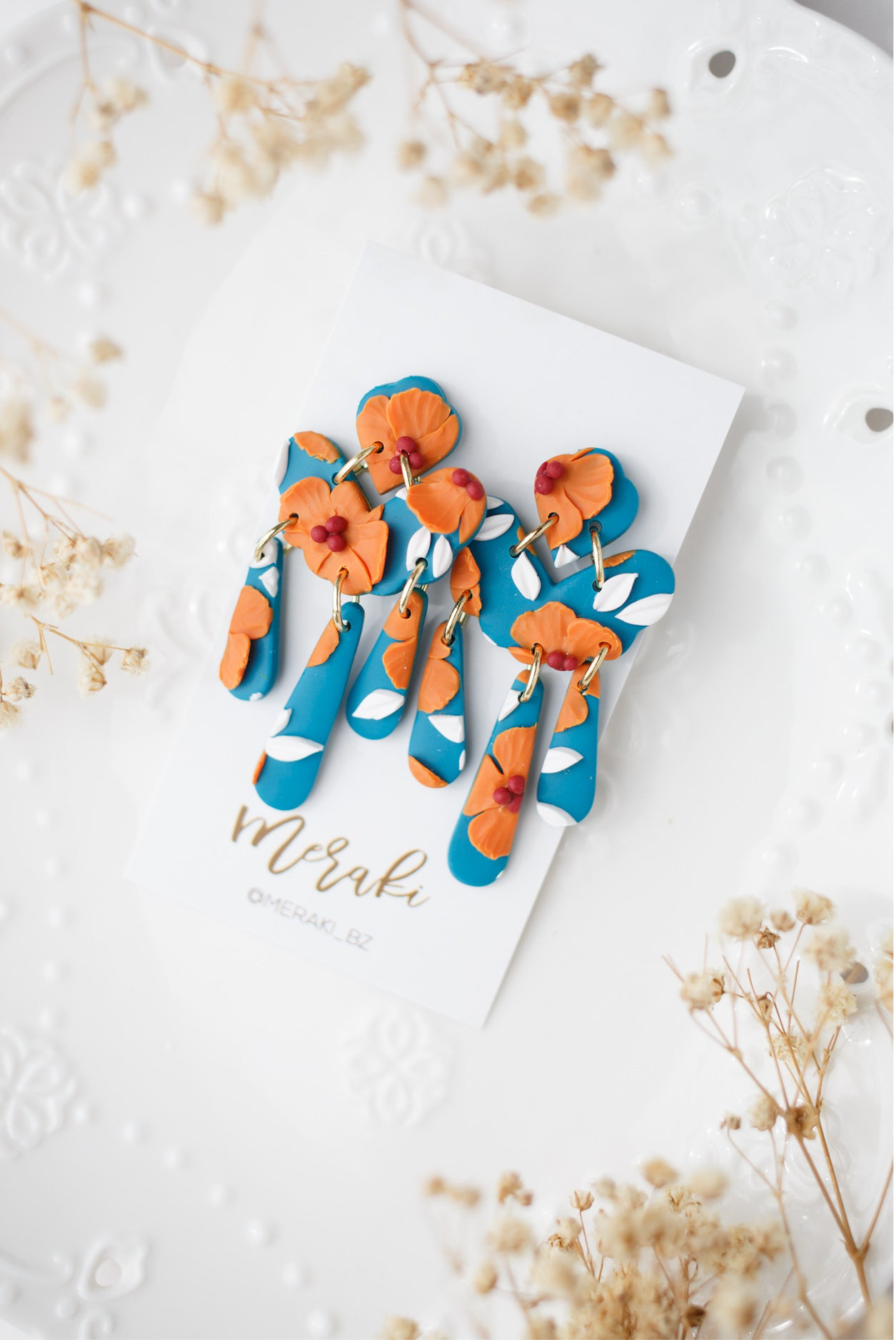 Isla (Orange florals)