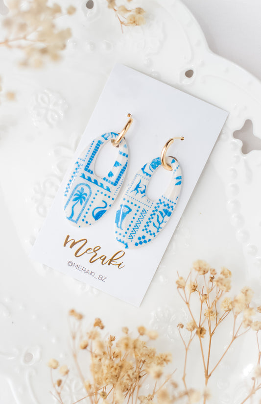 Postcard print (long oval)