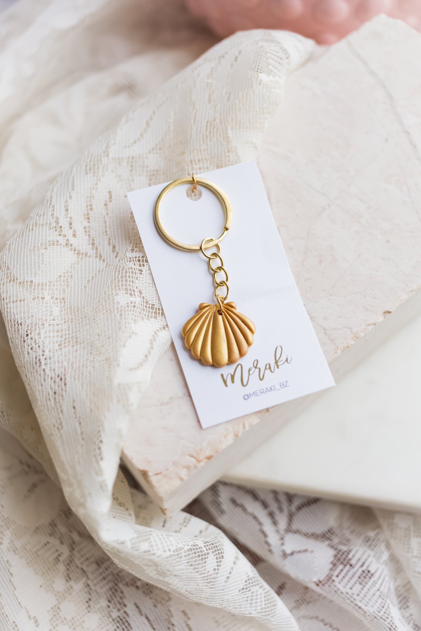 Sea shell Keychain