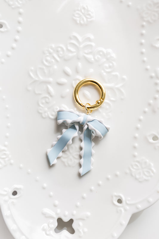 Baby blue keychain