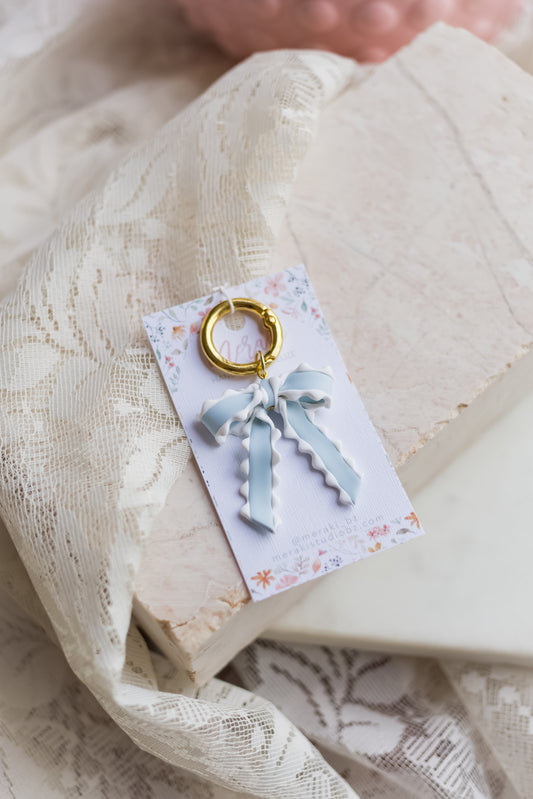 Baby blue keychain