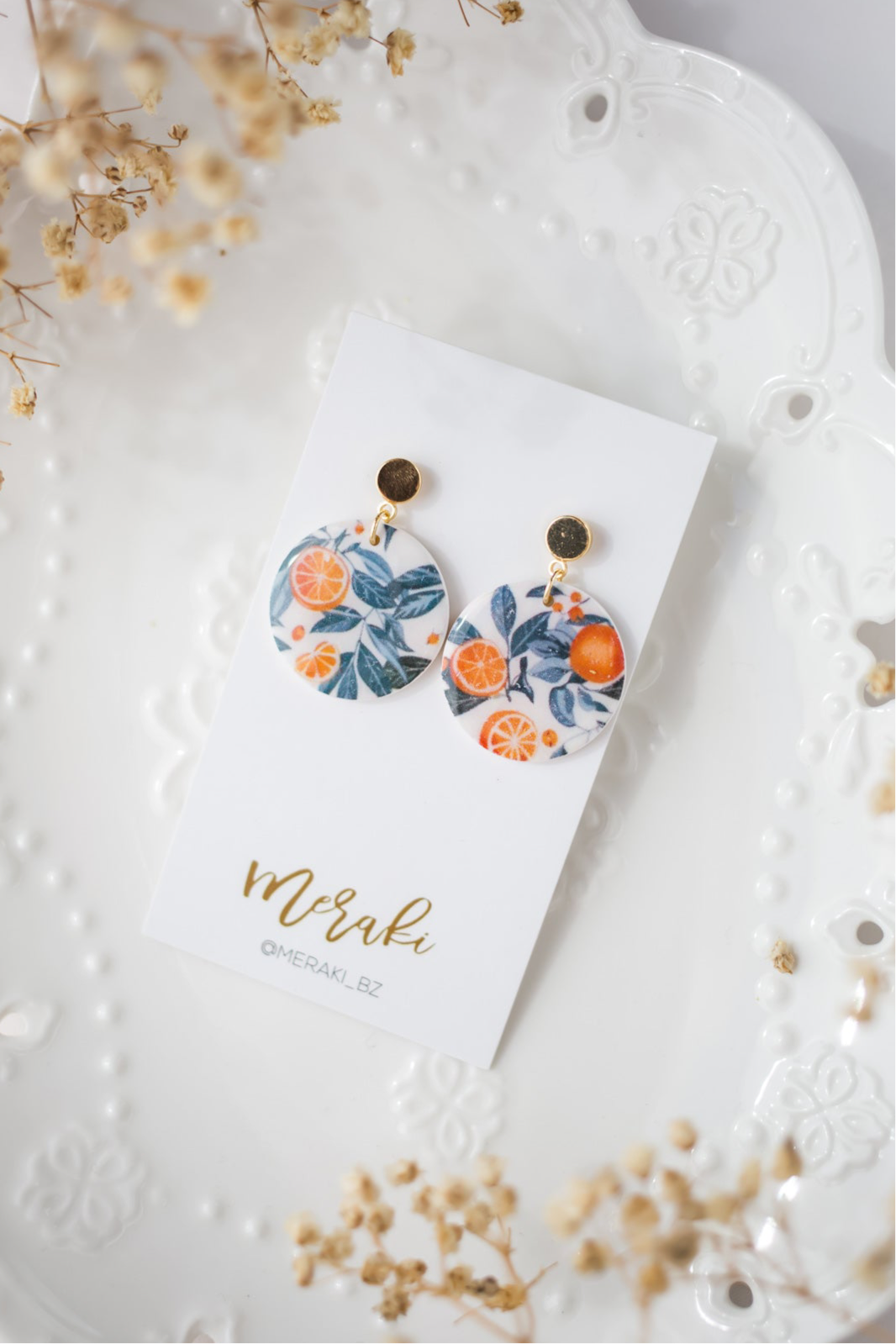 Orange print (circle)