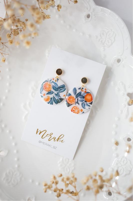 Orange print (circle)