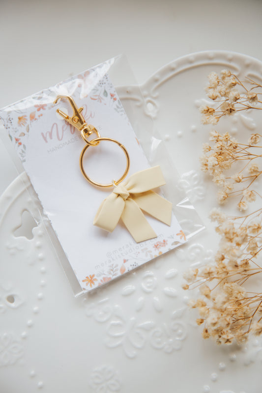Yellow Bow Keychain